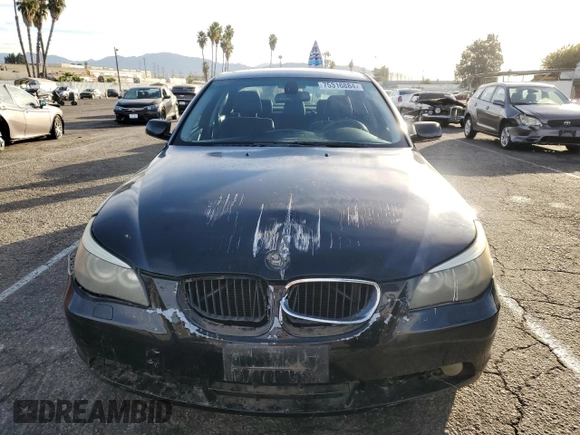 2006 BMW 5 Series 530i with VIN WBANE73506CM41414, listed as a Copart auction lot 75316884 with 177,977 mi miles and Salvage Title. Bid and sale history available at carsss.com. Image 5.