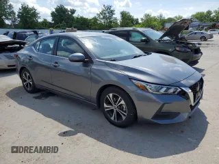2021 Nissan Sentra SV with VIN 3N1AB8CV1MY284807, listed as a Copart auction lot 61458525 with 71,297 mi miles and Salvage title. Bid and sale history available at DreamBid. Image 4.