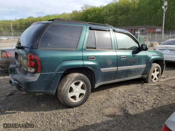 2005 Chevrolet TrailBlazer LT with VIN 1GNDT13S252290501, listed as a Copart auction lot 53621315 with 0 mi miles and Salvage Title. Bid and sale history available at carsss.com. Image 3.