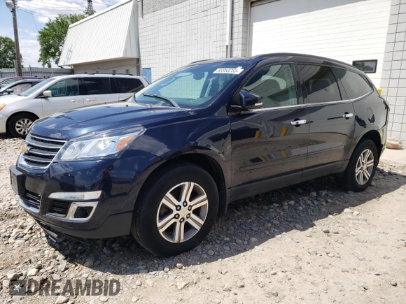 2015 Chevrolet Traverse LT z VIN 1GNKVHKD4FJ346717, wystawiony jako Copart lot #56950255 z przebiegiem Nie podano mil oraz Czysty tytuł • Clean title. Historia ofert i sprzedaży dostępna na DreamBid. Obrazek 1.