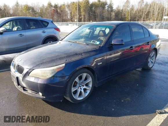 2005 BMW 5 Series 545i with VIN WBANB33565CN65705, listed as a IAAI auction lot 41681847 with 112,159 mi miles and . Bid and sale history available at carsss.com. Image 2.