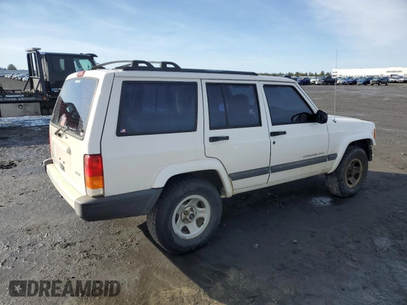 2001 Jeep Cherokee Sport with VIN 1J4FT48S01L622526, listed as a Copart auction lot 45659225 with 171,488 mi miles and Salvage Title. Bid and sale history available at carsss.com. Image 3.