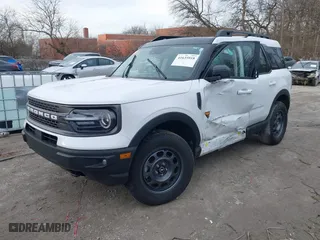 2023 Ford Bronco Sport Badlands with VIN 3FMCR9D9XPRE33654, listed as a IAAI auction lot 41635918 with 34,233 mi miles. Bid and sale history available at carsss.com. Image 18.