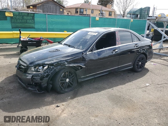 2013 Mercedes-Benz C 300 Sport with VIN WDDGF8AB7DR248667, listed as a Copart auction lot 53837375 with 53,973 mi miles and Salvage Title. Bid and sale history available at DreamBid. Image 1.