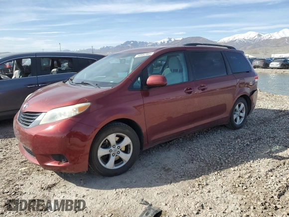 2012 Toyota Sienna LE AAS with VIN 5TDKK3DC5CS251140, listed as a Copart auction lot 50882805 with 219,401 mi miles and Salvage Title. Bid and sale history available at carsss.com. Image 1.