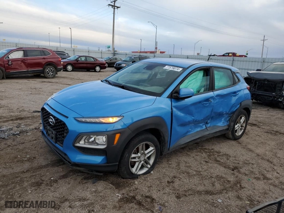 2019 Hyundai Kona SE with VIN KM8K12AAXKU252516, listed as a Copart auction lot 77579074 with 59,256 mi miles and Salvage Title. Bid and sale history available at carsss.com. Image 1.