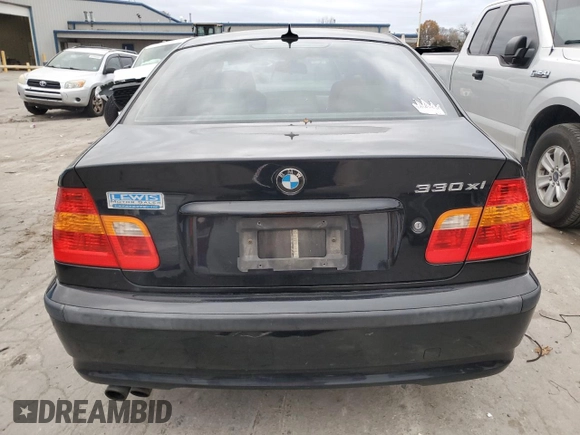 2005 BMW 3 Series 330xi with VIN WBAEW53405PN37902, listed as a Copart auction lot 80821814 with Not provided miles and Salvage title. Bid and sale history available at DreamBid. Image 6.