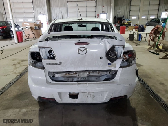 2007 Mazda Mazda3 s Touring with VIN JM1BK323371694277, listed as a Copart auction lot 53967735 with 296,776 mi miles and Salvage Title. Bid and sale history available at carsss.com. Image 6.