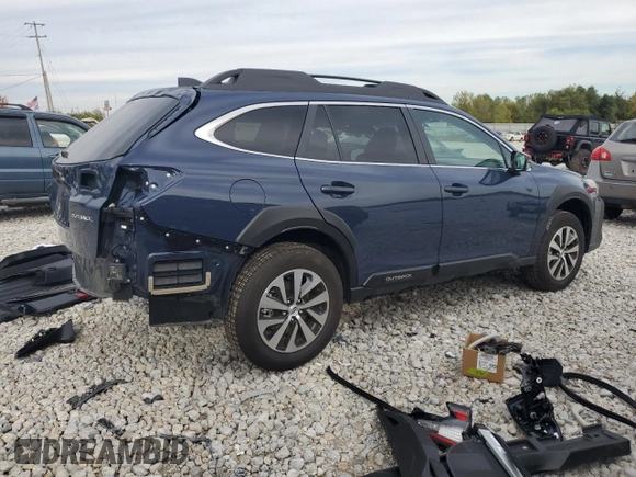 2025 Subaru Outback Premium with VIN 4S4BTADC4S3106927, listed as a Copart auction lot 73560504 with 2,393 mi miles and Salvage Title. Bid and sale history available at carsss.com. Image 3.