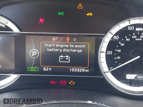 2017 Kia Niro LX with VIN KNDCB3LC8H5041747, listed as a IAAI auction lot 41764016 with 103,329 mi miles. Bid and sale history available at carsss.com. Image 15.