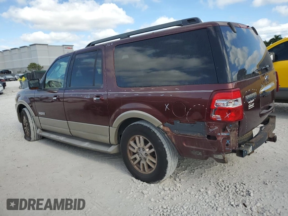 2008 Ford Expedition EL Eddie Bauer with VIN 1FMFK175X8LA08981, listed as a Copart auction lot 84244004 with 88,673 mi miles and Salvage Title. Bid and sale history available at carsss.com. Image 2.