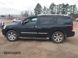 2011 Nissan Armada SV with VIN 5N1BA0ND8BN605841, listed as a IAAI auction lot 41510554 with 212,335 mi miles and . Bid and sale history available at DreamBid. Image 14.