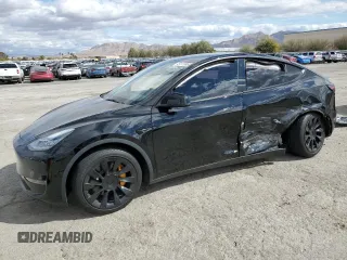 2021 Tesla Model Y Long Range with VIN 5YJYGDEEXMF188737, listed as a Copart auction lot 49117605 with 49,201 mi miles and Salvage Title. Bid and sale history available at DreamBid. Image 1.
