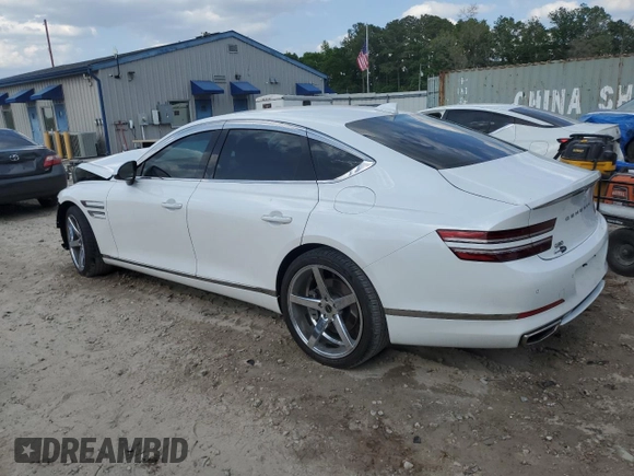 2021 Genesis G80 2.5T z VIN KMTGB4SCXMU046751, wystawiony jako Copart lot #53548415 z przebiegiem Nie podano mil oraz Nie do naprawy • Non repairable. Historia ofert i sprzedaży dostępna na DreamBid. Obrazek 2.
