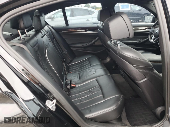 2017 BMW 5 Series 540i with VIN WBAJE5C33HG915675, listed as a Copart auction lot 55857135 with 57,330 mi miles and Salvage title. Bid and sale history available at DreamBid. Image 10.