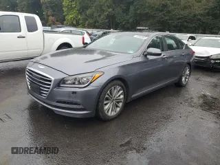 2015 Hyundai Genesis 3.8L with VIN KMHGN4JE8FU017367, listed as a Copart auction lot 72905964 with 107,057 mi miles and Salvage Title. Bid and sale history available at carsss.com. Image 1.