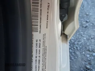 2019 Maserati Ghibli с VIN ZAM57XSA5K1335540, выставлен на аукционе Copart как лот 41641315 с пробегом 51 273 миль миль и Списание • Salvage title. История ставок и продаж доступна на DreamBid. Изображение 12.