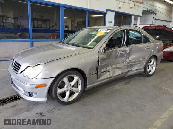 2006 Mercedes-Benz C 230 Sport with VIN WDBRF52HX6F824940, listed as a Copart auction lot 54269665 with 162,495 mi miles and Salvage Title. Bid and sale history available at carsss.com. Image 1.