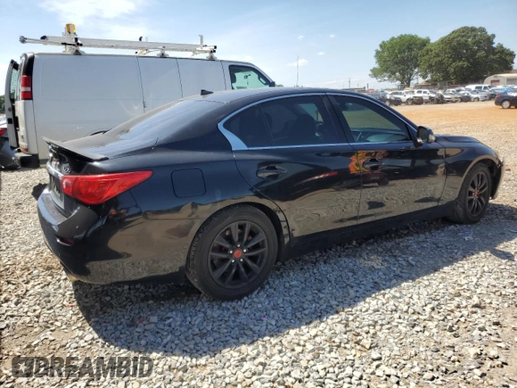 2015 Infiniti Q50 Premium with VIN JN1BV7AR1FM400234, listed as a Copart auction lot 56018895 with 96,695 mi miles and Clean Title. Bid and sale history available at DreamBid. Image 3.