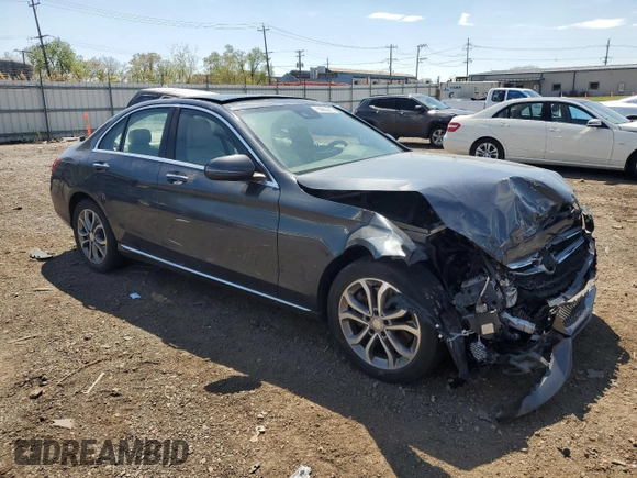 2016 Mercedes-Benz C 300 Luxury with VIN 55SWF4KB8GU116460, listed as a Copart auction lot 55850445 with 116,553 mi miles and Salvage title. Bid and sale history available at DreamBid. Image 4.
