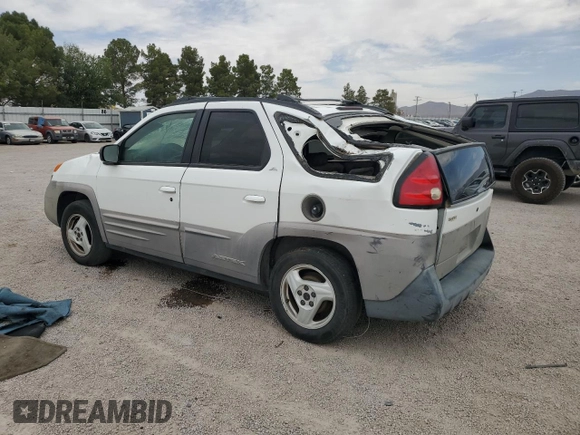2001 Pontiac Aztek GT z VIN 3G7DA03E91S530482, wystawiony jako Copart lot #56634305 z przebiegiem 191 798 mil mil oraz Nie do naprawy • Non repairable. Historia ofert i sprzedaży dostępna na DreamBid. Obrazek 2.