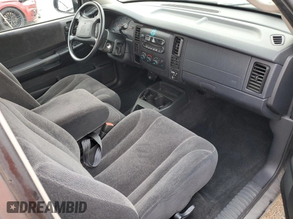 2003 Dodge Dakota SLT with VIN 1D7HL42X73S247297, listed as a Copart auction lot 80992814 with 0 mi miles and Salvage Title. Bid and sale history available at carsss.com. Image 8.