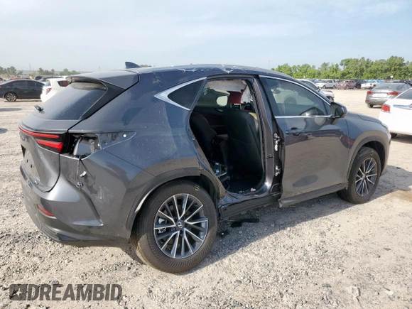2025 Lexus NX 350h Premium with VIN 2T2GKCEZ8SC052708, listed as a Copart auction lot 66940845 with 1,186 mi miles and Salvage title. Bid and sale history available at DreamBid. Image 3.