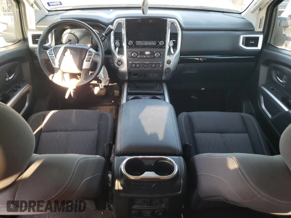 2021 Nissan Titan SV with VIN 1N6AA1EF0MN512559, listed as a Copart auction lot 49792125 with 31,203 mi miles and Salvage Title. Bid and sale history available at DreamBid. Image 8.