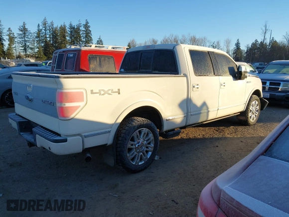 2009 Ford F-150 XL with VIN 1FTPW14V19FA43426, listed as a IAAI auction lot 41448065 with 180,394 mi miles and . Bid and sale history available at DreamBid. Image 4.