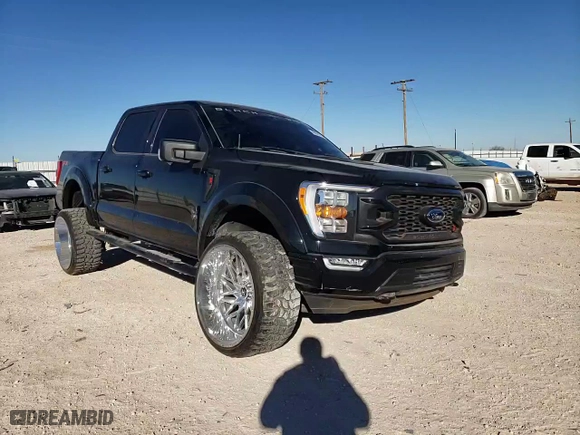 2022 Ford F-150 XL with VIN 1FTFW1E52NFA81140, listed as a Copart auction lot 46375235 with 17,170 mi miles and Salvage Title. Bid and sale history available at carsss.com. Image 11.