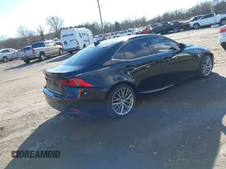 2015 Lexus IS 250 with VIN JTHCF1D22F5019222, listed as a IAAI auction lot 41205079 with 91,250 mi miles and . Bid and sale history available at DreamBid. Image 4.