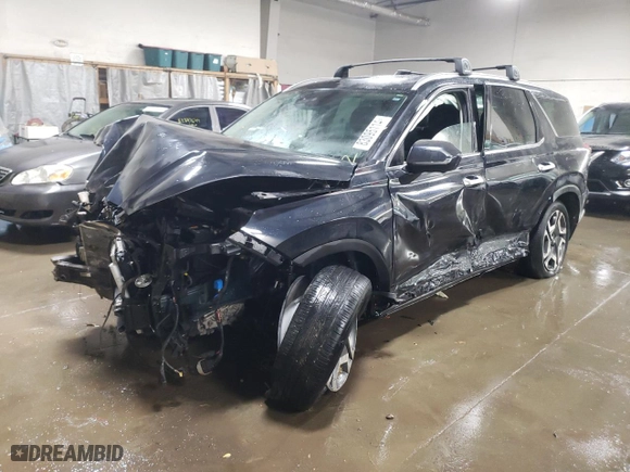 2023 Hyundai Palisade SEL with VIN KM8R44GE2PU640519, listed as a Copart auction lot 83095114 with 28,798 mi miles and Salvage Title. Bid and sale history available at carsss.com. Image 1.