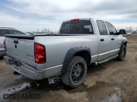 2007 Dodge 1500 Laramie with VIN 1D7HU18207S156191, listed as a Copart auction lot 52305335 with 235,695 mi miles and Clean Title. Bid and sale history available at carsss.com. Image 3.