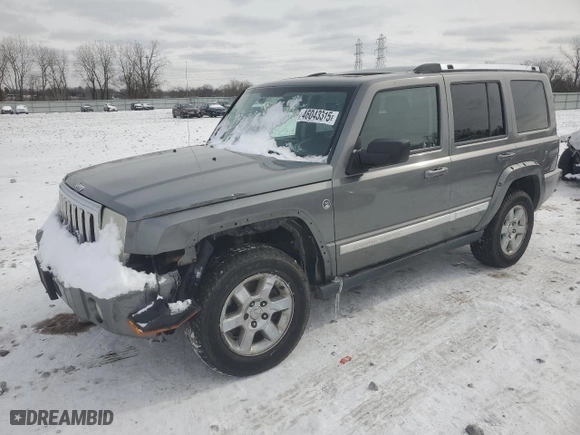 2007 Jeep Commander Limited with VIN 1J8HG58277C697105, listed as a Copart auction lot 46043315 with 173,061 mi miles and Salvage Title. Bid and sale history available at carsss.com. Image 1.