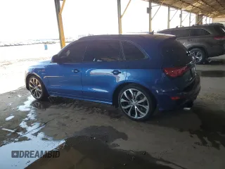 2016 Audi SQ5 with VIN WA1VCBFP9GA014751, listed as a Copart auction lot 48261565 with 98,970 mi miles and Salvage Title. Bid and sale history available at DreamBid. Image 2.