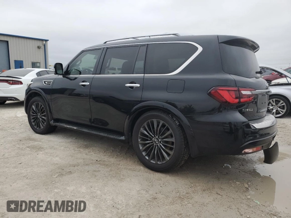 2021 Infiniti QX80 LUXE with VIN JN8AZ2AF6M9715895, listed as a Copart auction lot 72437294 with 42,582 mi miles and Salvage Title. Bid and sale history available at carsss.com. Image 2.