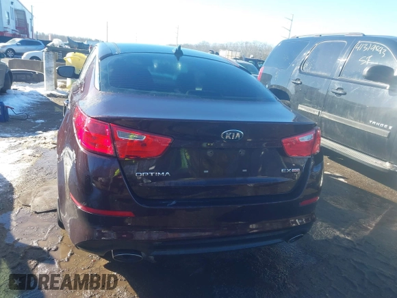 2014 Kia Optima EX with VIN 5XXGN4A73EG312628, listed as a IAAI auction lot 41301343 with Not Provided miles and . Bid and sale history available at carsss.com. Image 17.