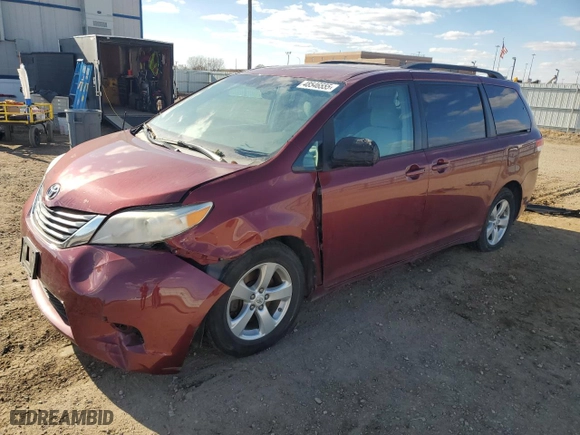 2011 Toyota Sienna LE AAS with VIN 5TDKK3DC7BS011540, listed as a Copart auction lot 48546555 with 198,672 mi miles and Clean Title. Bid and sale history available at carsss.com. Image 1.