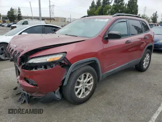 2016 Jeep Cherokee Sport with VIN 1C4PJMAB4GW210689, listed as a Copart auction lot 65291935 with 116,351 mi miles and Salvage title. Bid and sale history available at DreamBid. Image 1.