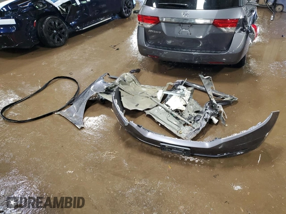 2015 Honda Odyssey EX-L with VIN 5FNRL5H64FB051046, listed as a Copart auction lot 50446525 with 152,983 mi miles and Salvage Title. Bid and sale history available at DreamBid. Image 12.