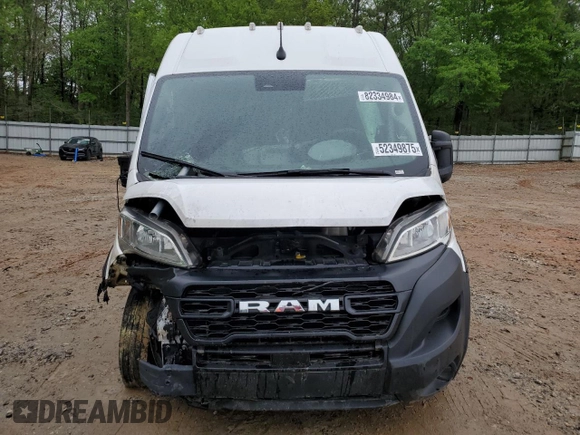 2023 Ram ProMaster Cargo with VIN 3C6MRVJG6PE506912, listed as a Copart auction lot 52349875 with Not Provided miles and Salvage Title. Bid and sale history available at DreamBid. Image 5.