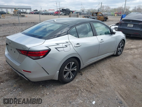 2021 Nissan Sentra SV with VIN 3N1AB8CV0MY208320, listed as a IAAI auction lot 42039115 with 40,728 mi miles and . Bid and sale history available at DreamBid. Image 4.