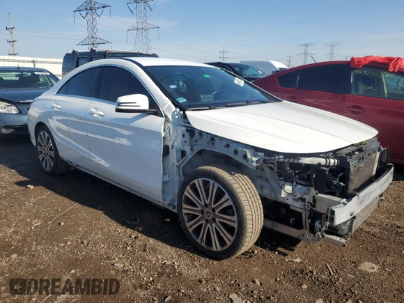 2018 Mercedes-Benz CLA 250 with VIN WDDSJ4EBXJN658054, listed as a Copart auction lot 54446815 with 94,834 mi miles and Salvage title. Bid and sale history available at DreamBid. Image 4.