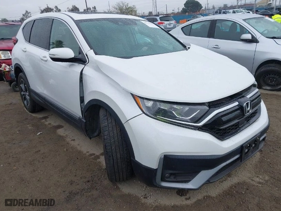 2022 Honda CR-V EX with VIN 5J6RW1H5XNL001023, listed as a IAAI auction lot 41712157 with 26,141 mi miles. Bid and sale history available at carsss.com. Image 1.