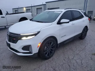 2024 Chevrolet Equinox RS with VIN 3GNAXMEGXRS130622, listed as a Copart auction lot 43240515 with 14,354 mi miles and Salvage Title. Bid and sale history available at carsss.com. Image 1.