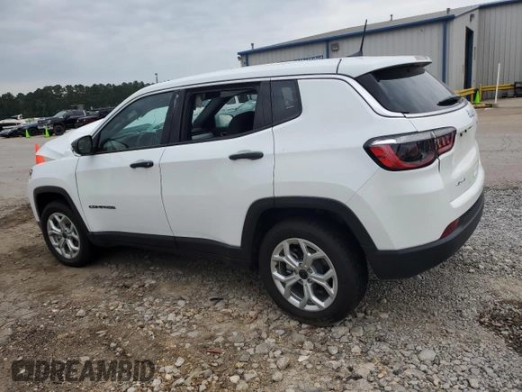 2025 Jeep Compass Sport with VIN 3C4NJDAN6ST505776, listed as a Copart auction lot 57025185 with 9,180 mi miles and Salvage title. Bid and sale history available at DreamBid. Image 2.
