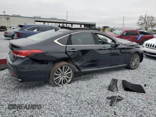 2018 Genesis G80 Ultimate with VIN KMHGN4JF7JU216279, listed as a Copart auction lot 42200505 with 52,514 mi miles and Salvage Title. Bid and sale history available at DreamBid. Image 3.