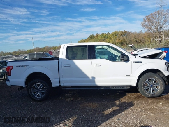 2016 Ford F-150 XLT with VIN 1FTEW1EP7GFB82528, listed as a IAAI auction lot 40653150 with 34,517 mi miles. Bid and sale history available at carsss.com. Image 13.