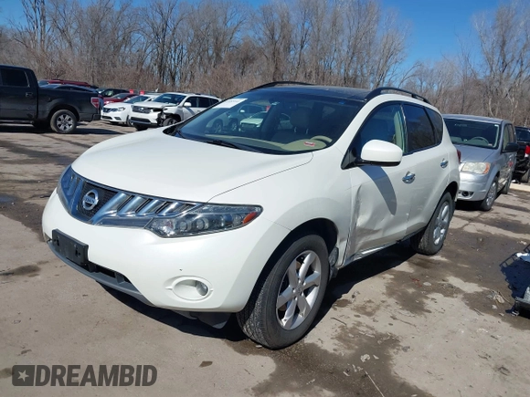 2009 Nissan Murano S with VIN JN8AZ18W59W143212, listed as a IAAI auction lot 41685041 with 163,207 mi miles and . Bid and sale history available at DreamBid. Image 2.