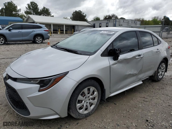 2020 Toyota Corolla LE with VIN JTDEPRAE9LJ108499, listed as a Copart auction lot 51713065 with 60,720 mi miles and Salvage Title. Bid and sale history available at carsss.com. Image 1.